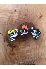 Jibbitz Pin Terlik Süsü Powerpuff Girls 3 Lü Set